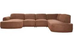 Barcelona hoekbank cognac
