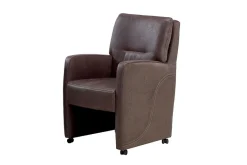 Clooney eetkamerfauteuil bruin