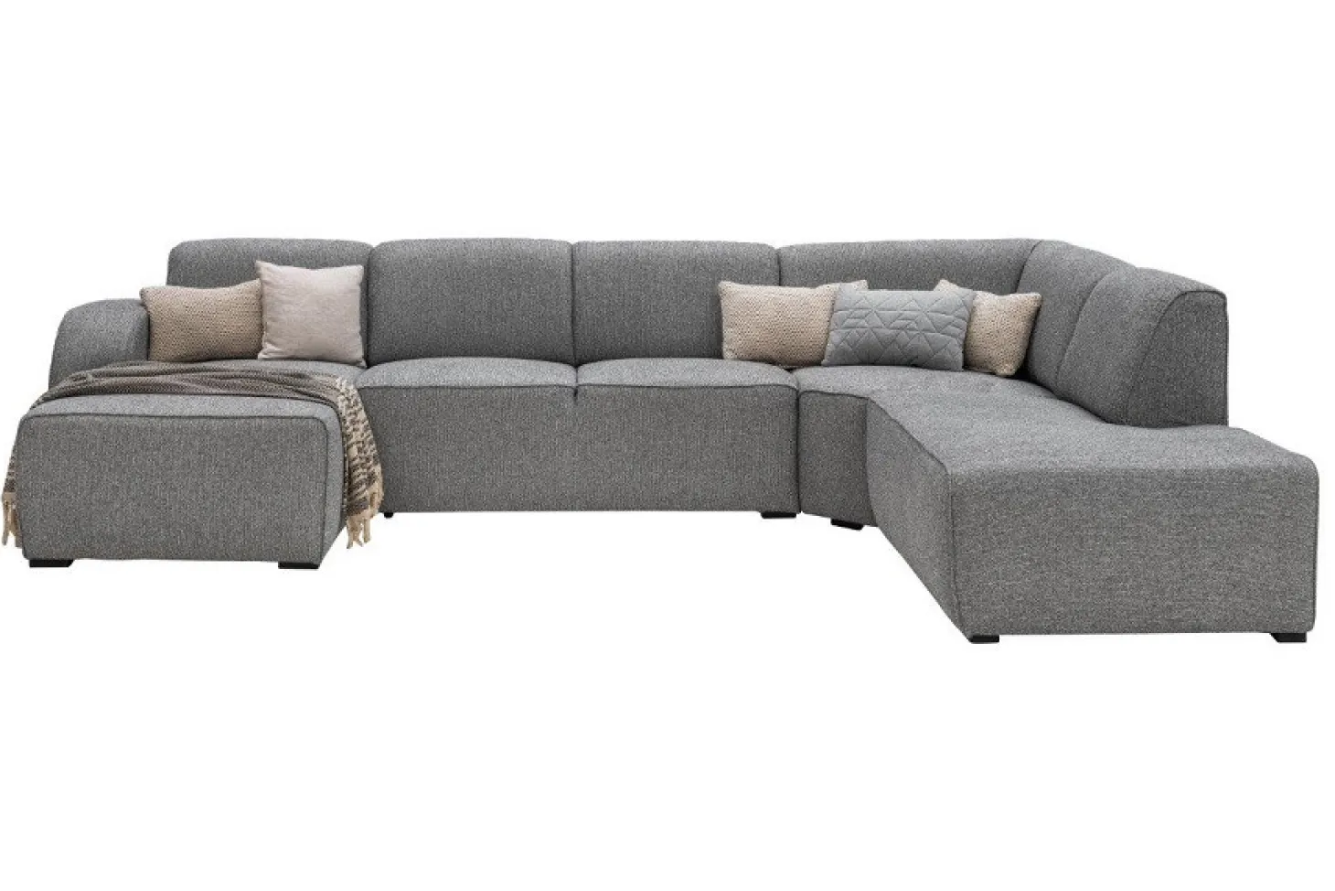 Firenze hoekbank groot grijs