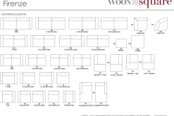 Firenze hoekbank groot grijs