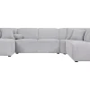 Firenze hoekbank groot zilver
