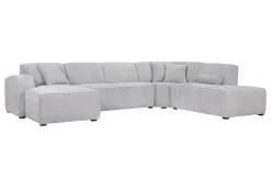 Firenze hoekbank groot zilver