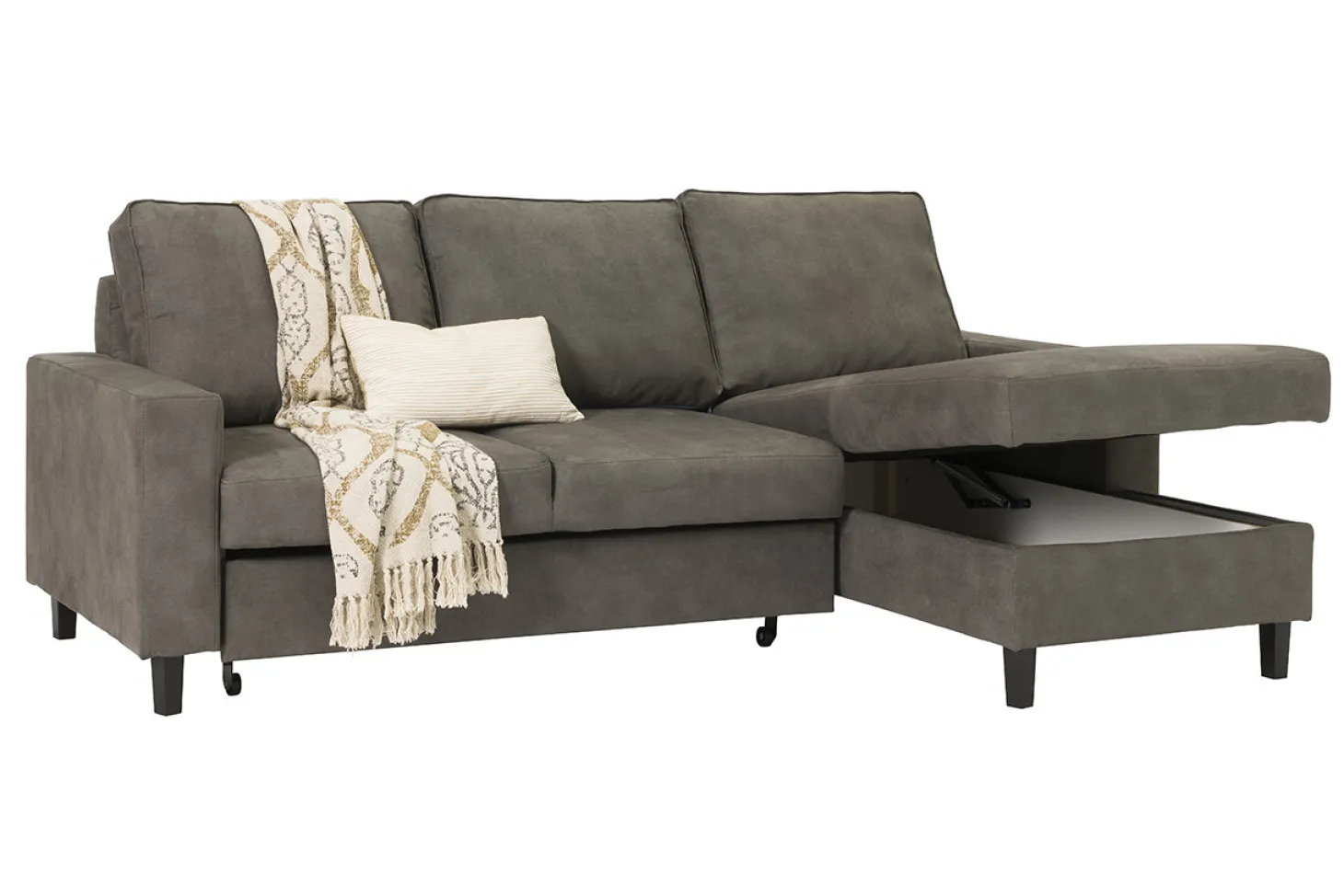 Londen loungebank antraciet