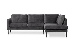 Pescare hoekbank antraciet