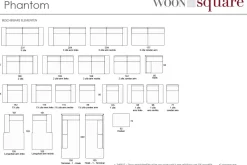 Phantom hoekbank grijs