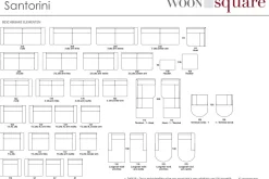 Santorini hoekbank creme